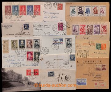 212312 - 1850-1960 SELECTION / 30 various entires, various frankings,
