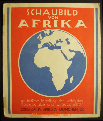 212350 - 1939 Schaubild von Africa, color map Africa and Europe with 