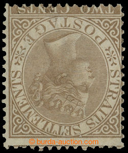 212399 - 1867 SG.11w, Victoria 2C brown, WATERMARK CC INVERTED; nice 
