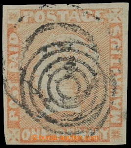 212406 - 1848-1859 SG.10, POST PAID ONE PENNY RED - vermilion interme