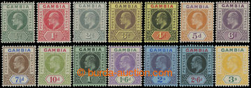 212425 - 1909 SG.72-85, Edward VII. 1/2P-3Sh; complete set, very fine