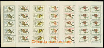 212449 - 1963 Pof.PL1347-1352, Zvířena, kompletní série 10-bloků