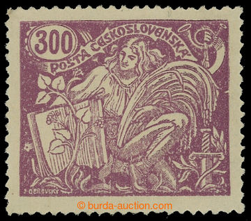 212607 -  Pof.175B, 300h violet, type II., comb perforation 13¾ : 13