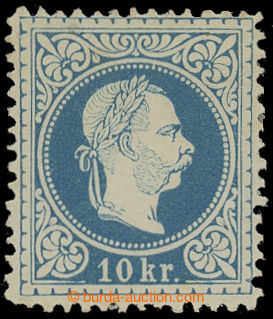 212680 - 1867 ANK.38IIE, Franz Joseph I. 10Kr fine print, perf 13; ve