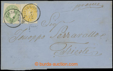 212714 - 1864 letter with Franz Joseph I. 3 Kreuzer 1861 + Eagle 2 Kr