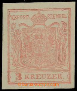 212720 - 1850 Ferch.3HPIa, Coat of arms 3 Kreuzer blass-rosa Ia type 