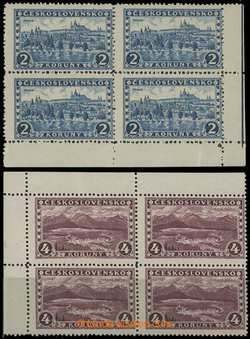 212851 - 1926 Pof.229 DČ, 231, Tatry 4Kč fialová, levý horní roh