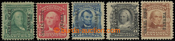 212999 - 1904 US ADMINISTRATION Mi.4-8, stamps USA Personalities 1C-1