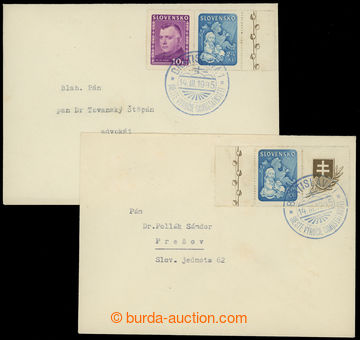 213076 - 1945 comp. 2 pcs of philatelically influenced letters i.a. f