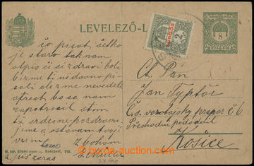213082 - 1919 SPĚŠNÁ 1916 uherská souběžná dopisnice 8f, CPŘ3