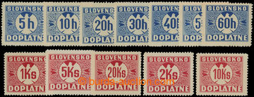 213095 - 1939 Sy.D1Xy-D11Xy, the first issue 5h - 20Ks without waterm