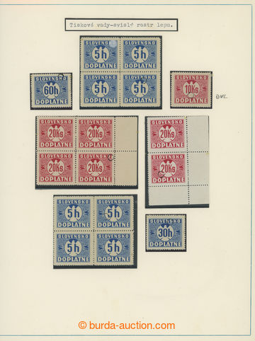 213104 - 1939 PLATE FLAWS / selection of plate flaws on stmp Postage 