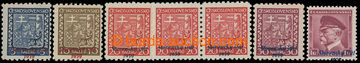 213153 - 1939 Sy.2, 3, 4, 6, 12, Znak 5h, 10h 20h (2-páska + samosta