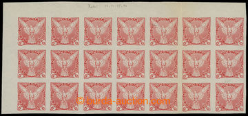 213228 - 1918 Pof.NV3, Falcon in Flight (issue) 6h red, L upper corne