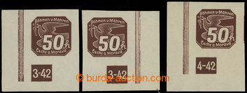 213280 - 1939 Pof.NV8, 50h hnědá (I. vydání), levý a pravý roho