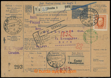 213299 - 1925 CPP16, whole international p.stat dispatch-note address