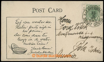 213439 - 1907 S.M.S. SANKT GEORG  vyfr. pohlednice zaslaná z cvičn�