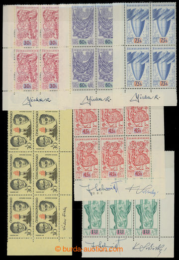 213472 - 1957-1973 SIGNATURES / comp. of stamps with signatures their