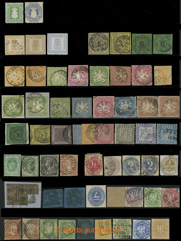213492 - 1849-1869 SELECTION / about 80 stamps, incl. more valuable p