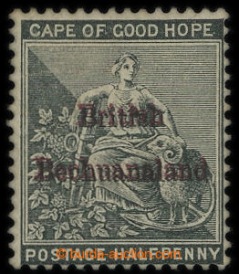 213507 - 1885 SG.1b, Alegorie Naděje 1/2P s přetiskem BRITISH BECHU