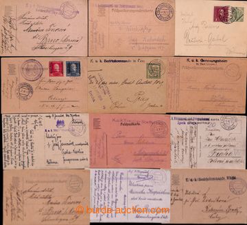 213675 - 1916-1918 MONTENEGRO  sestava 20ks lístků a pohlednic s ra