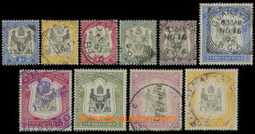 213715 - 1897-1900 SG.43-52 bez 49 (3Sh), včetně 1 Libry a 10 Liber