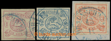 213740 - 1852 Mi.1-3, Coat of arms 1Sgr-3Sgr; exp. Starauschek, Diena