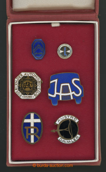 213814 - 1900-1950 MOTORISMUS / comp. 6 pcs of badges car clubs/assoc