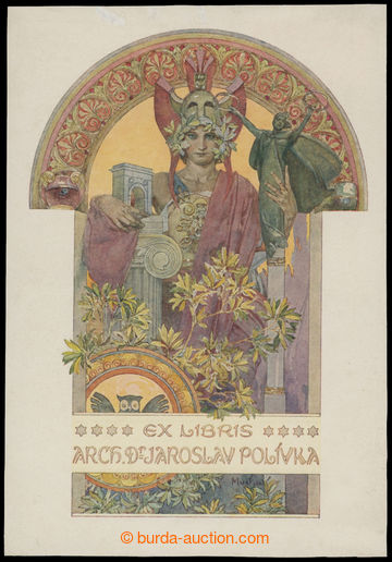 214037 - 1925 MUCHA Alfons (1860–1939), Exlibris pro Dr. Jaroslava 