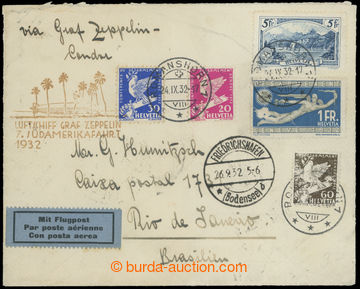 214167 - 1932 ZEPPELIN / 7. SÜDAMERIKAFAHRT  dopis zaslaný do Braz