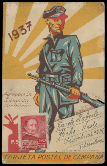 214201 - 1937 ŠPANĚLSKO / INTERBRIGÁDY propagandistická vyfr. poh