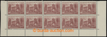 214407 - 1953 Pof.729 plate variety, Buildings of Socialism 3Kčs kar