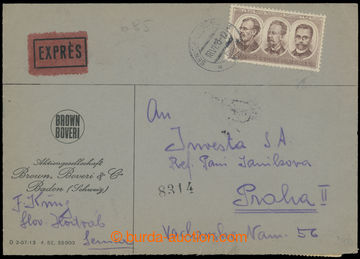 214415 - 1953 POŠTOVNÉ  110Kčs / Express letter with  Pof.720 in f