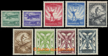 214514 - 1933 Mi.502-510, Airmail 10f - 5P; complete set, VF, cat. 38