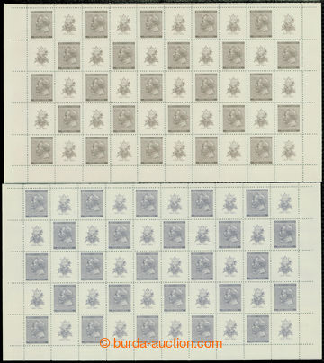 214627 - 1941 ARCHOVINA / Pof.62-63, Dvořák 60h a 1,20K, sestava 50