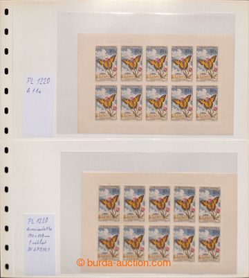 214681 - 1961 [SBÍRKY]  Pof.PL1220, Motýli 40h, specializovaná ses