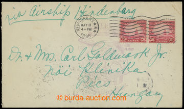 214686 - 1936 ZEPPELIN / 1. NORDAMERIKAFAHRT  letter forwarded by LZ 