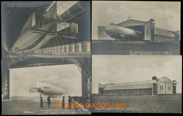 214698 - 1930 ZEPPELIN  sestava 9ks pohlednic s motivem Zeppelinovýc