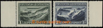 214836 - 1931 Mi.114-115, Zeppelin 1Fr - 2Fr, krajové kusy; nepatrn�