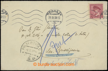 214956 - 1938 MOBILIZACE 1938 / dopis vrácený odesilateli s přích