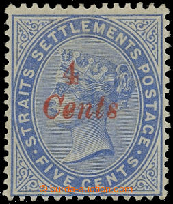 215129 - 1884 SG.73, Victoria 4c/5c blue, wmk Crown CA; c.v.. £200