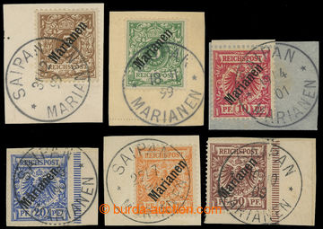 215209 - 1899-1900 MARIANEN / Mi.1I-6I, Krone -Adler 3Pfg - 50Pfg s p