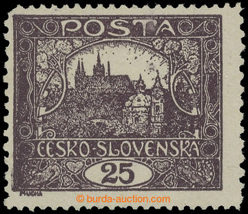 215281 -  Pof.11Fa Is, 25h black-violet, line perforation 13¾ : 11½