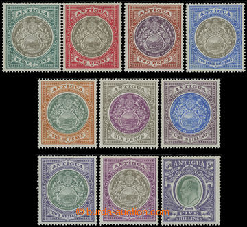 215642 - 1903-1907 SG.31-40, Pečeť a Edvard VII. ½P - 5Sh, komplet