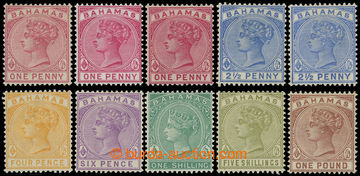 215653 - 1884-1890 SG.47-57, Viktorie 1P - £1, mj. odstíny u hodnot