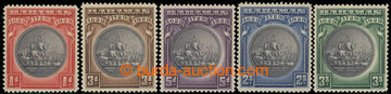 215671 - 1930 SG.126-130, Coat of amrs 1P - 3Sh, complete set of 5 st