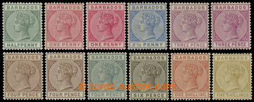 215686 - 1882-1886 SG.89-1403, Victoria ½P - 5Sh, set of 12 stamps -