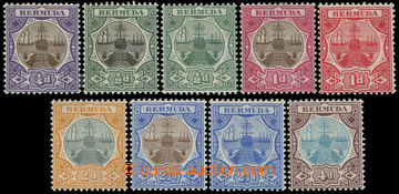 215708 - 1906-1910 SG.34-42, Dry dock ¼P - 4P, complete set of 9 sta