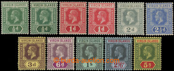 215858 - 1913-1919 SG.69-77, George V. ½P-5Sh, in addition shade of 