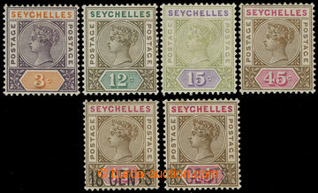 215862 - 1893-1896 SG.22-25 + 26-27, Victoria 3C - 45C, complete set 